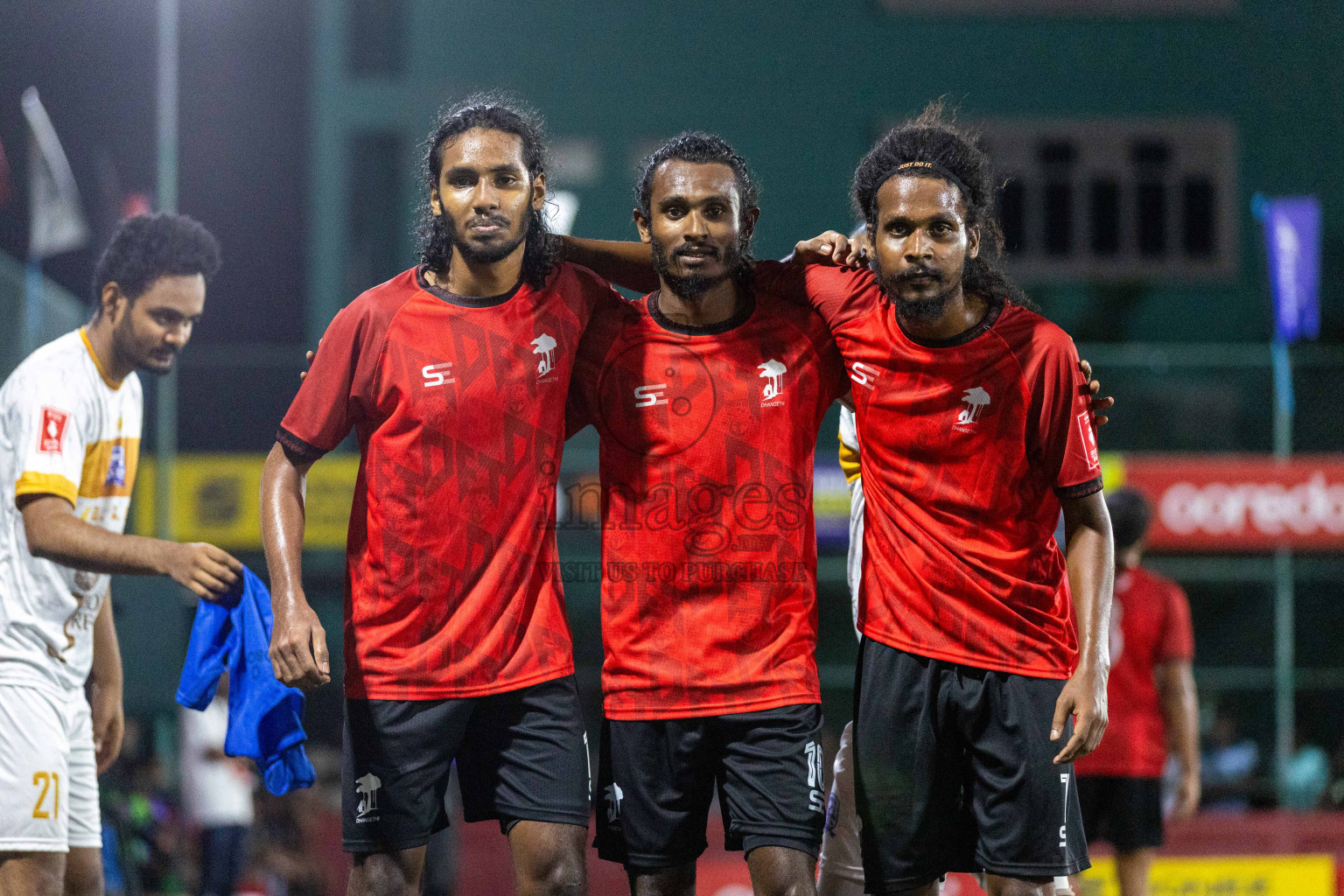 ADh Dhangethi VS ADh Kunburudhoo in Day 12 of Golden Futsal Challenge 2024 was held on Friday, 26th January 2024, in Hulhumale', Maldives Photos: Nausham Waheed / images.mv