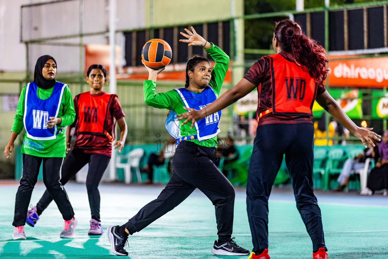 Day 3 of 23rd Netball Association Championship was held in Ekuveni Netball Court at Male', Maldives on Saturday, 27th April 2024. Photos: Nausham Waheed / images.mv