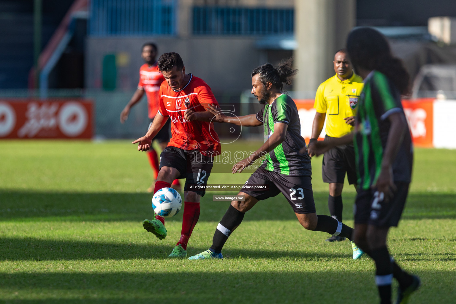 Biss Buru Sports vs JJ Sports Club  in 2nd Division 2022 on 14th July 2022, held in National Football Stadium, Male', Maldives Photos: Hassan Simah / Images.mv