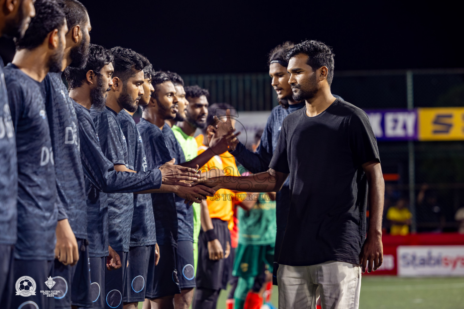 Dh Kudahuvadhoo vs Dh Bandidhoo in Day 21 of Golden Futsal Challenge 2025 was held on Saturday , 25th January 2025, in Hulhumale', Maldives. Photos: Nausham Waheed / images.mv