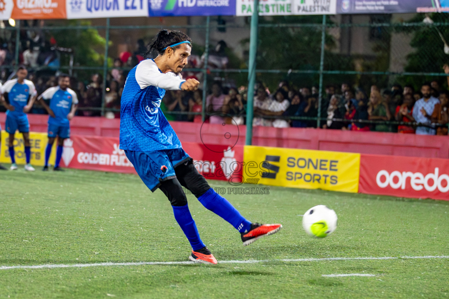 M. Mulak vs M. Naalaafushi in Meemu Atoll Final on Day 30 of Golden Futsal Challenge 2024, held on Tuesday , 14th February 2024 in Hulhumale', Maldives 
Photos: Hassan Simah / images.mv