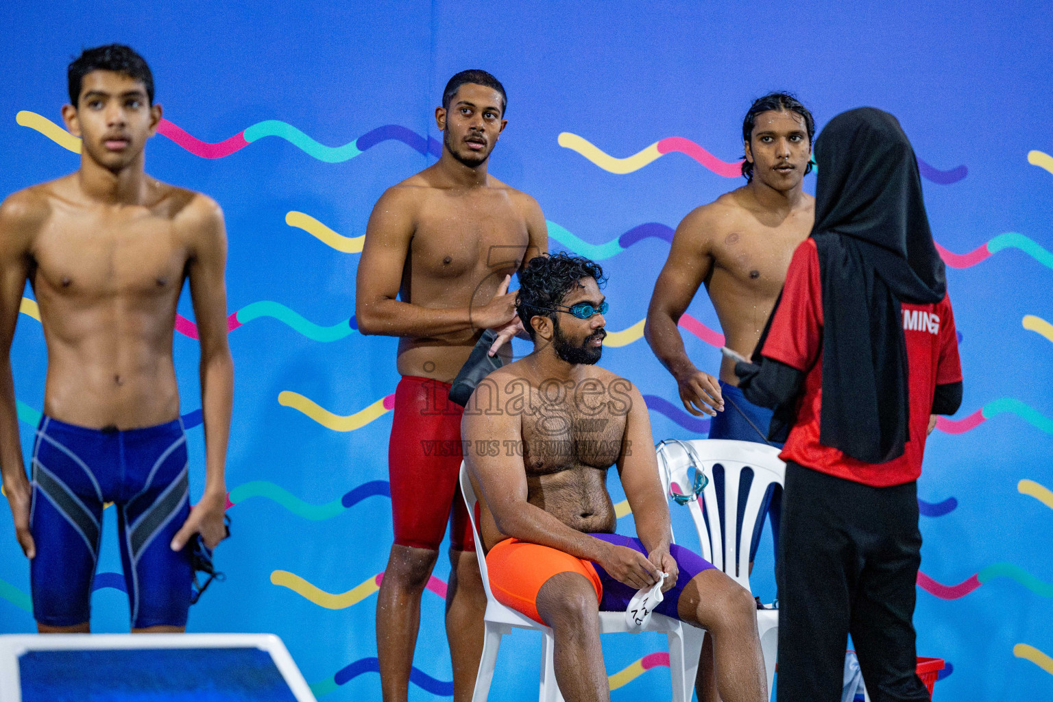 Day 4 of National Swimming Competition 2024 held in Hulhumale', Maldives on Monday, 16th December 2024. 
Photos: Hassan Simah / images.mv