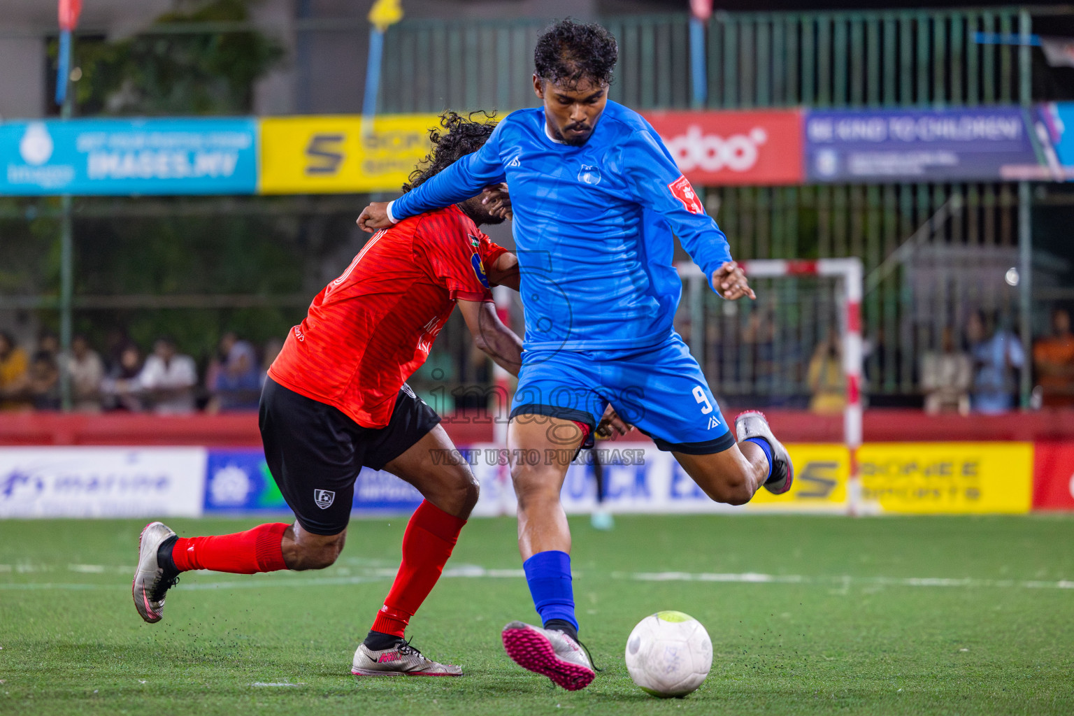 R Alifushi vs Sh Kanditheemu on Day 33 of Golden Futsal Challenge 2024, held on Sunday, 18th February 2024, in Hulhumale', Maldives Photos: Mohamed Mahfooz Moosa / images.mv