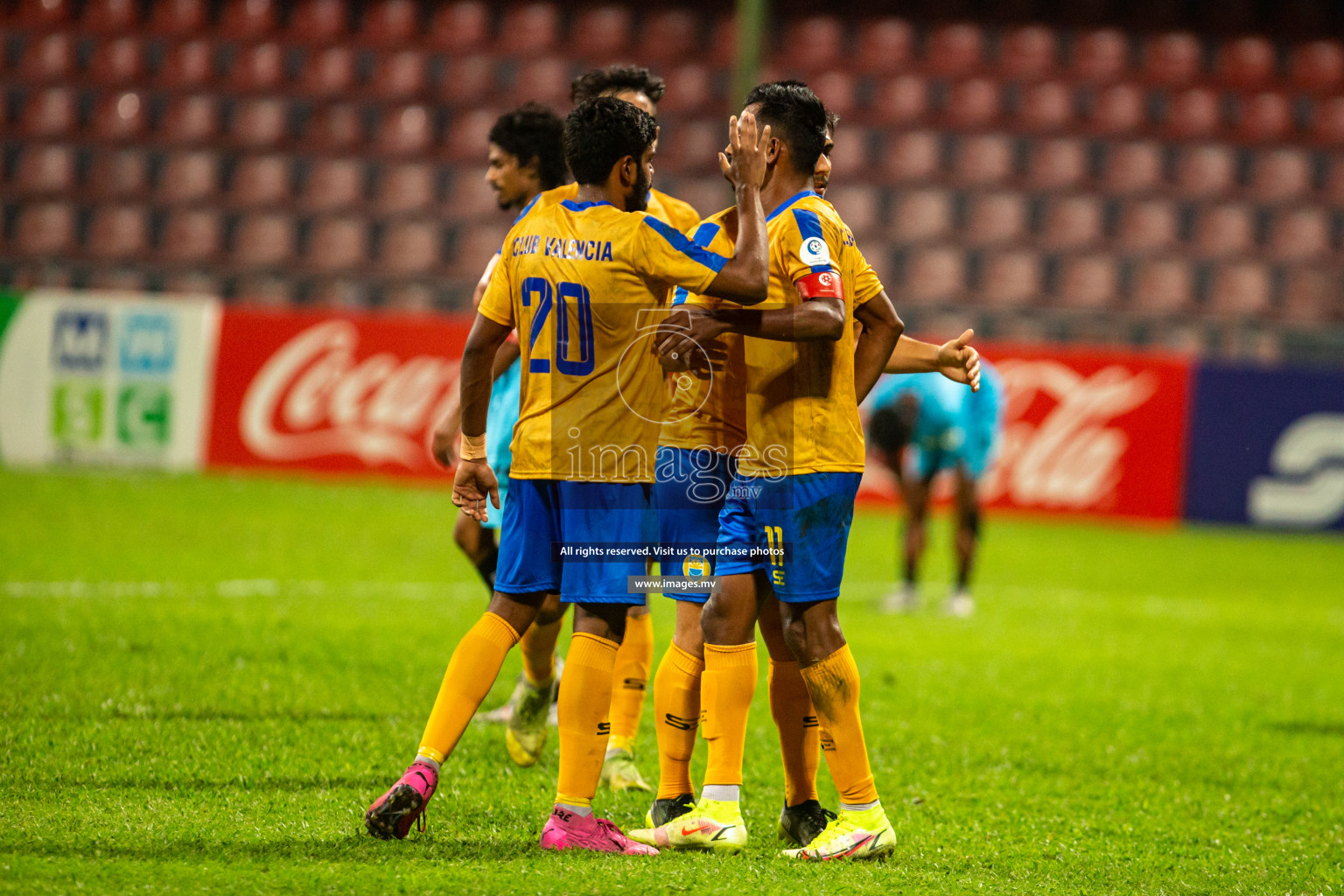 Club Valencia vs United Victory in the President's Cup 2021/2022 held in Male', Maldives on 19 December 2021