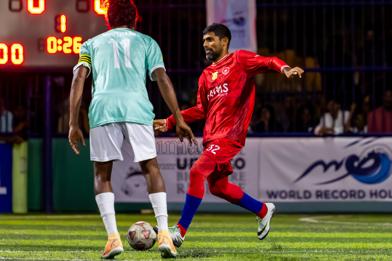 Dhonfan vs Eydhafushi in Day 4 of Better in Baa Futsal Fiesta 2025 Men's division held in B. Eydhafushi, Maldives on Saturday, 8th November 2025. Photos: Nausham Waheed / images.mv
