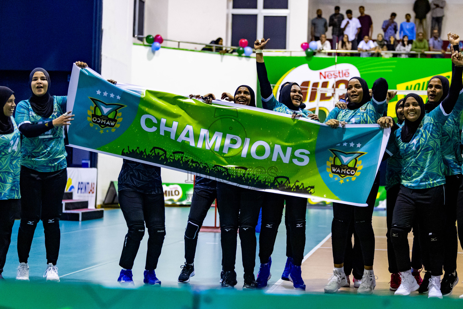 Final of Women's Division of Milo VAM Cup 2024 held in Male', Maldives on Saturday, 13th July 2024 at Social Center Indoor Hall Photos By: Nausham Waheed / images.mv