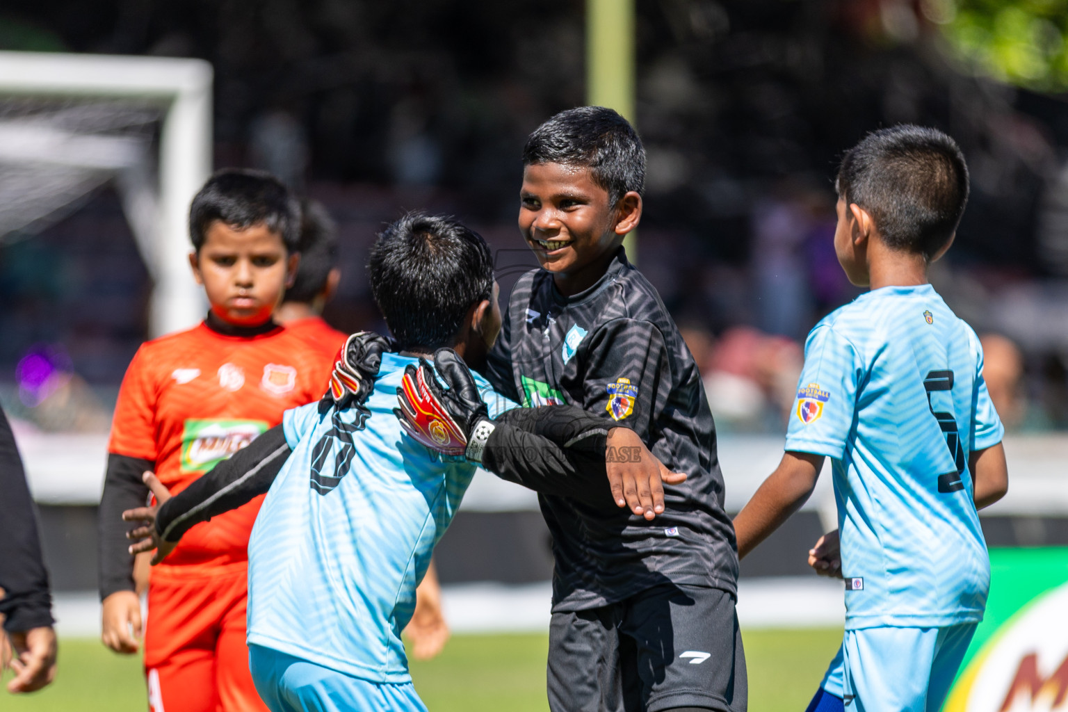 Day 1 of MILO Kids Football Fiesta was held at National Stadium in Male', Maldives on Friday, 23rd February 2024. Photos: Hassan Simah / images.mv