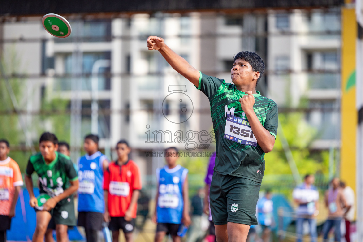 Day 1 of MWSC Interschool Athletics Championships 2024 held in Hulhumale Running Track, Hulhumale, Maldives on Saturday, 9th November 2024. 
Photos by: Ismail Thoriq, Hassan Simah / Images.mv