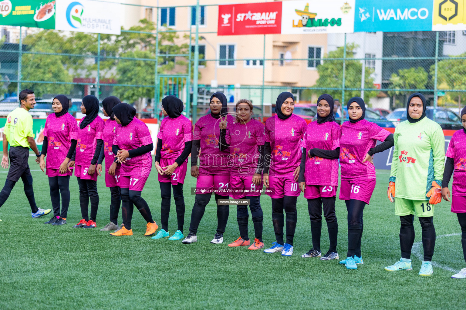 Team Fenaka vs Club MYS in Eighteen Thirty Women's Futsal Fiesta 2022 was held in Hulhumale', Maldives on Monday, 17th October 2022. Photos: Mohamed Mahfooz Moosa / images.mv