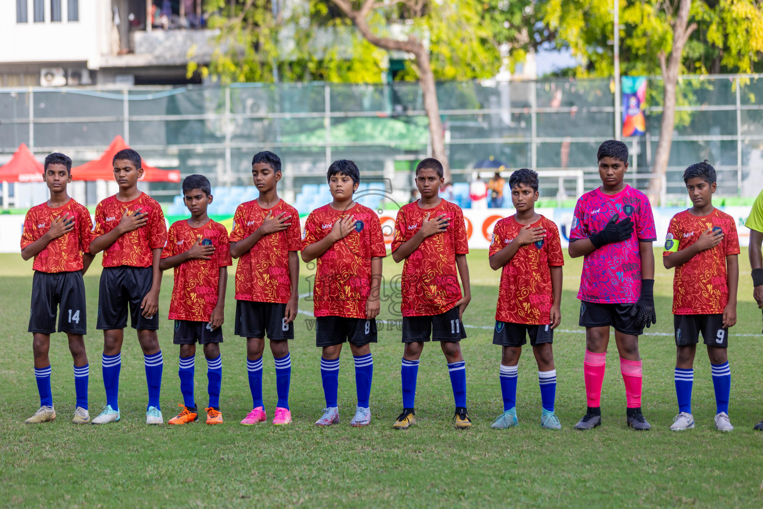 Club Eagles vs Super United Sports (U12) in Day 4 of Dhivehi Youth League 2024 held at Henveiru Stadium on Thursday, 28th November 2024. Photos: Shuu Abdul Sattar/ Images.mv