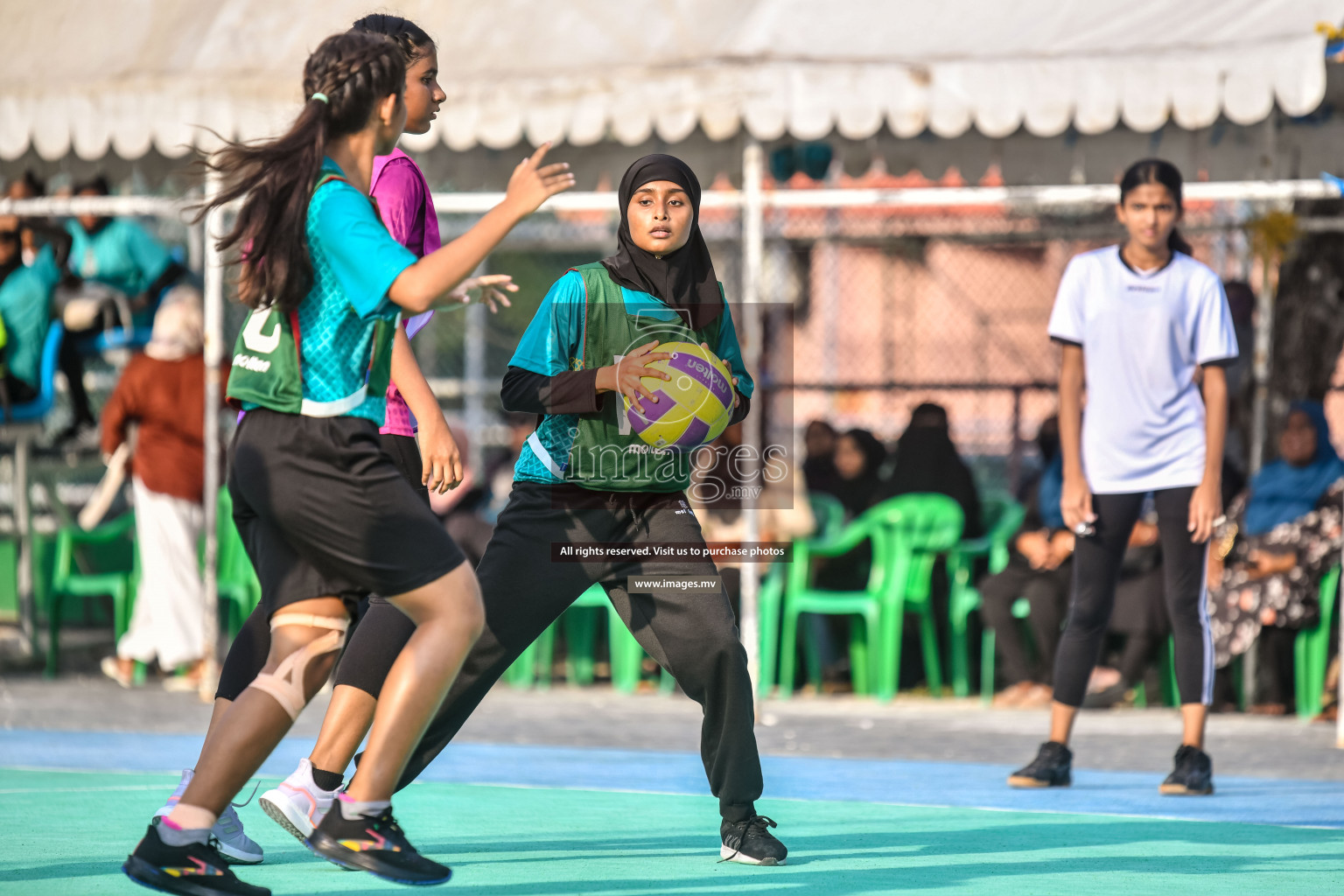 Day 11 of Junior Netball Championship 2022 held in Male', Maldives. Photos by Nausham Waheed