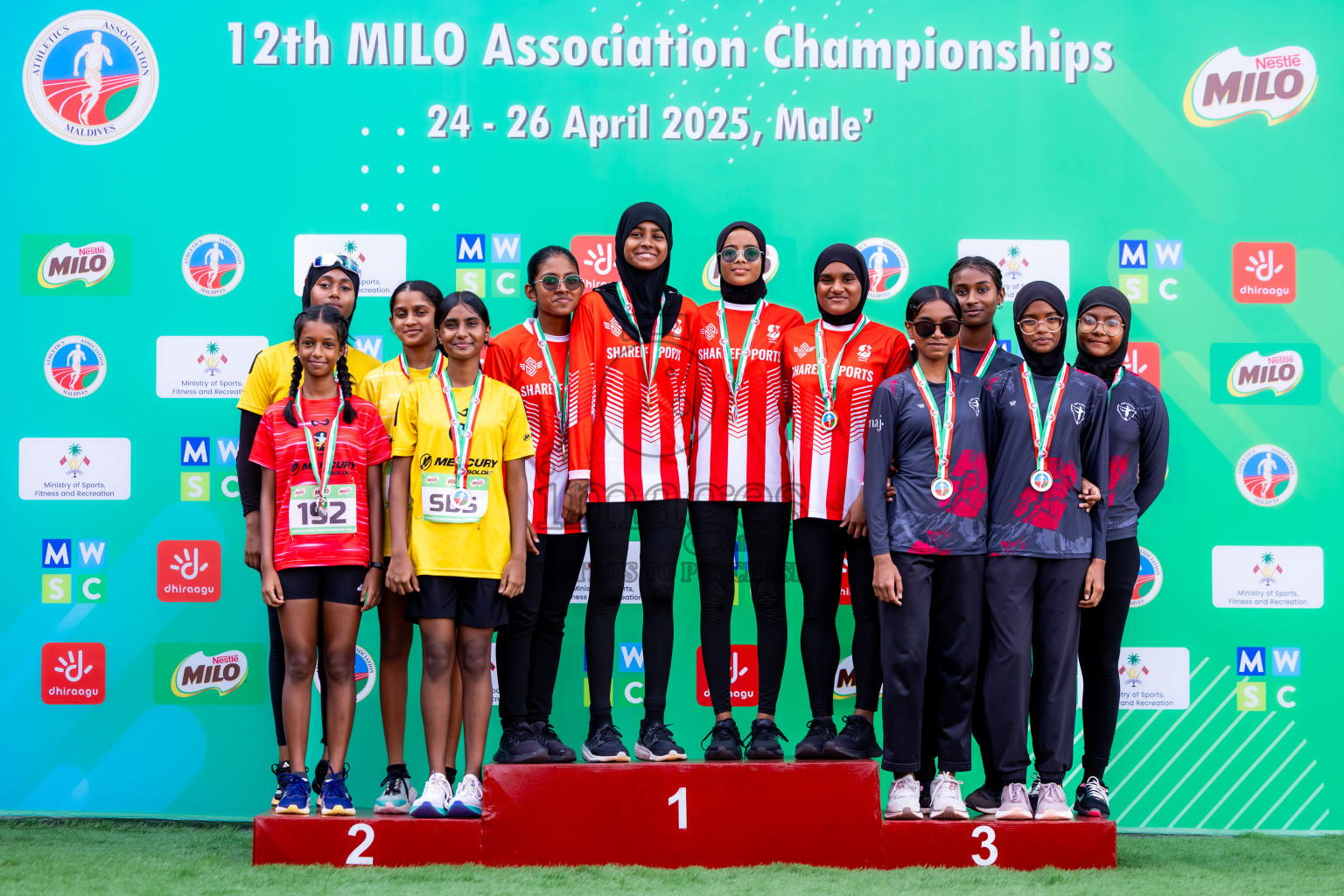 Day 3 of 12th Milo Association Championships was held in Ekuveni Track at Male', Maldives on Saturday, 26th April 2025. Photos: Nausham Waheed  / images.mv