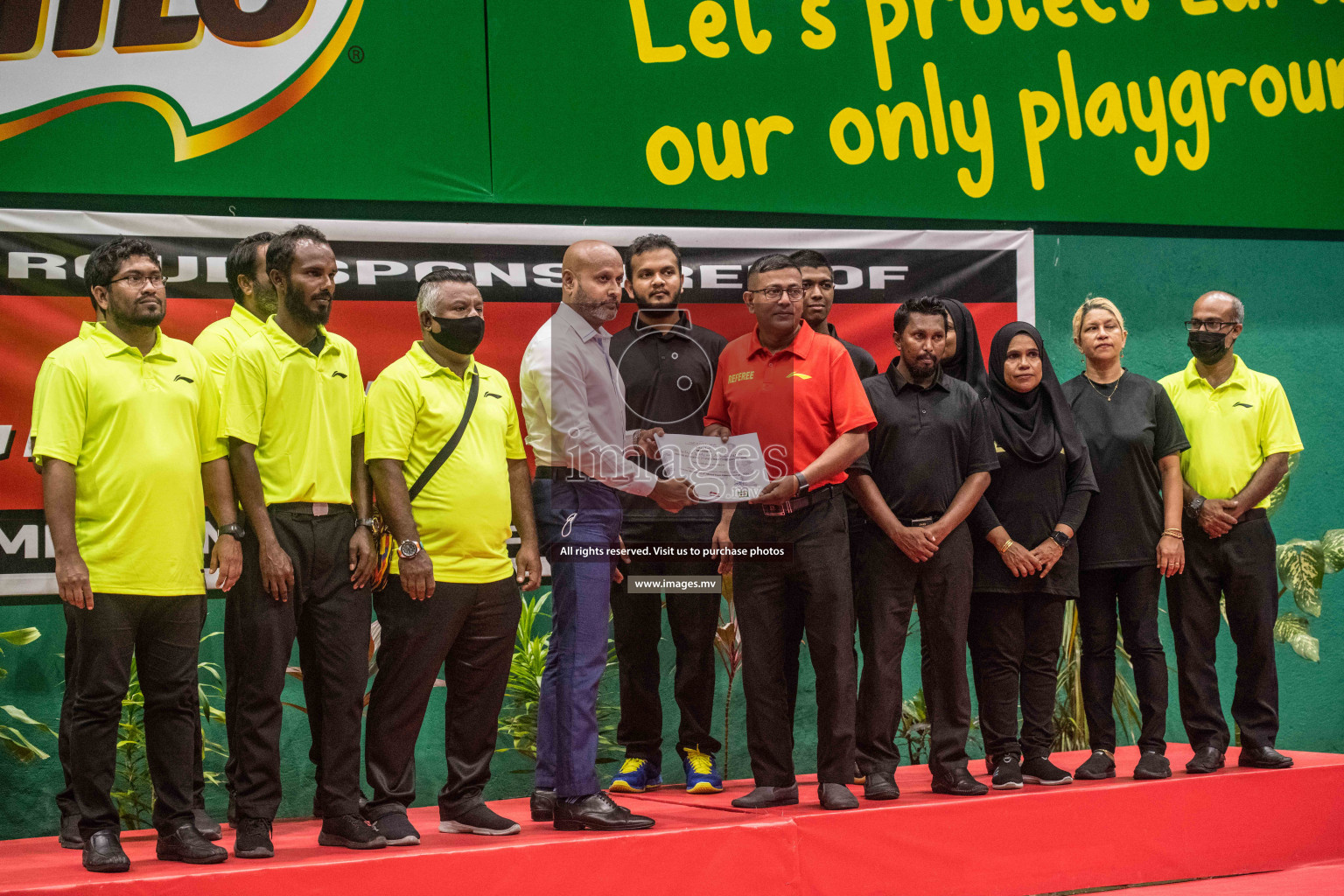 Final of Badminton association mixed group championship 2021 held in Male', Maldives Photos by Nausham Waheed