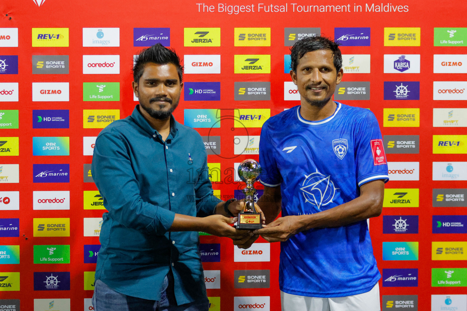 ADh Mandhoo VS ADh Mahibadhoo in Day 12 of Golden Futsal Challenge 2024 was held on Friday, 26th January 2024, in Hulhumale', Maldives Photos: Nausham Waheed / images.mv