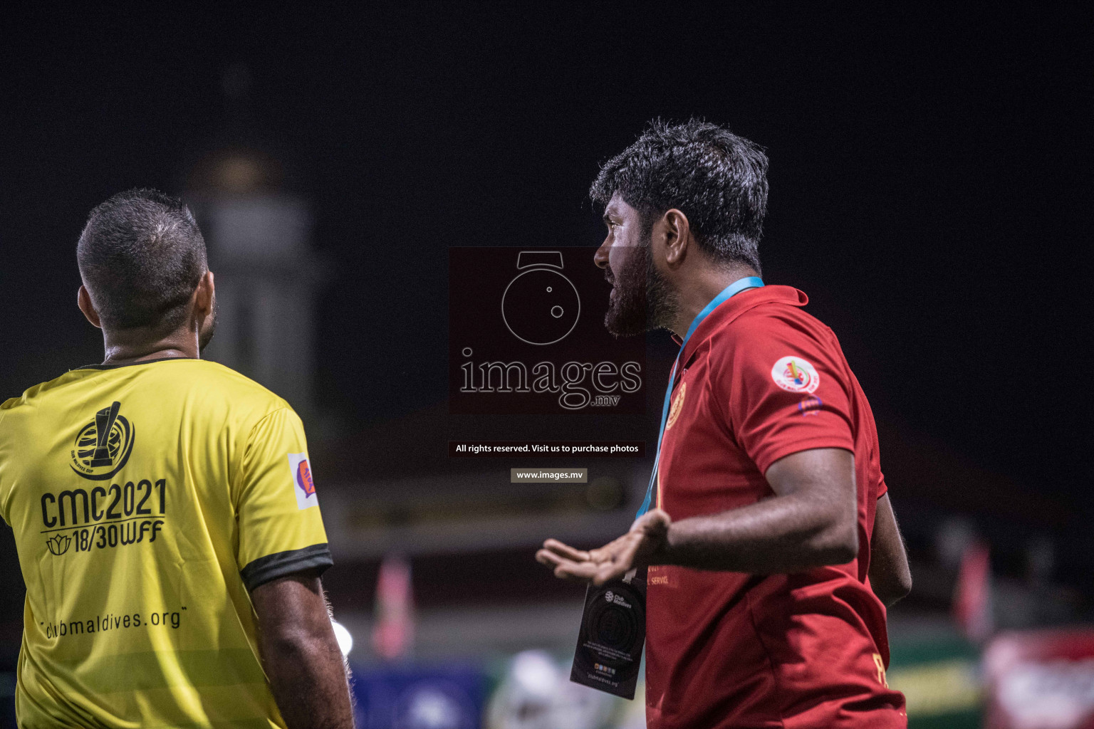 Prison Club vs MACL in the Quarter Finals of Club Maldives 2021 held at Hulhumale;, on 12th December 2021 Photos: Nausham / images.mv