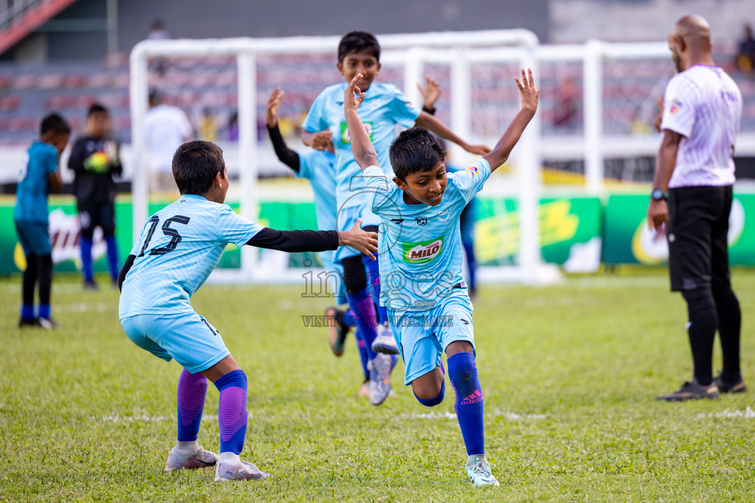 Day 2 of MILO Kids Football Fiesta was held at National Stadium in Male', Maldives on Saturday, 24th February 2024.