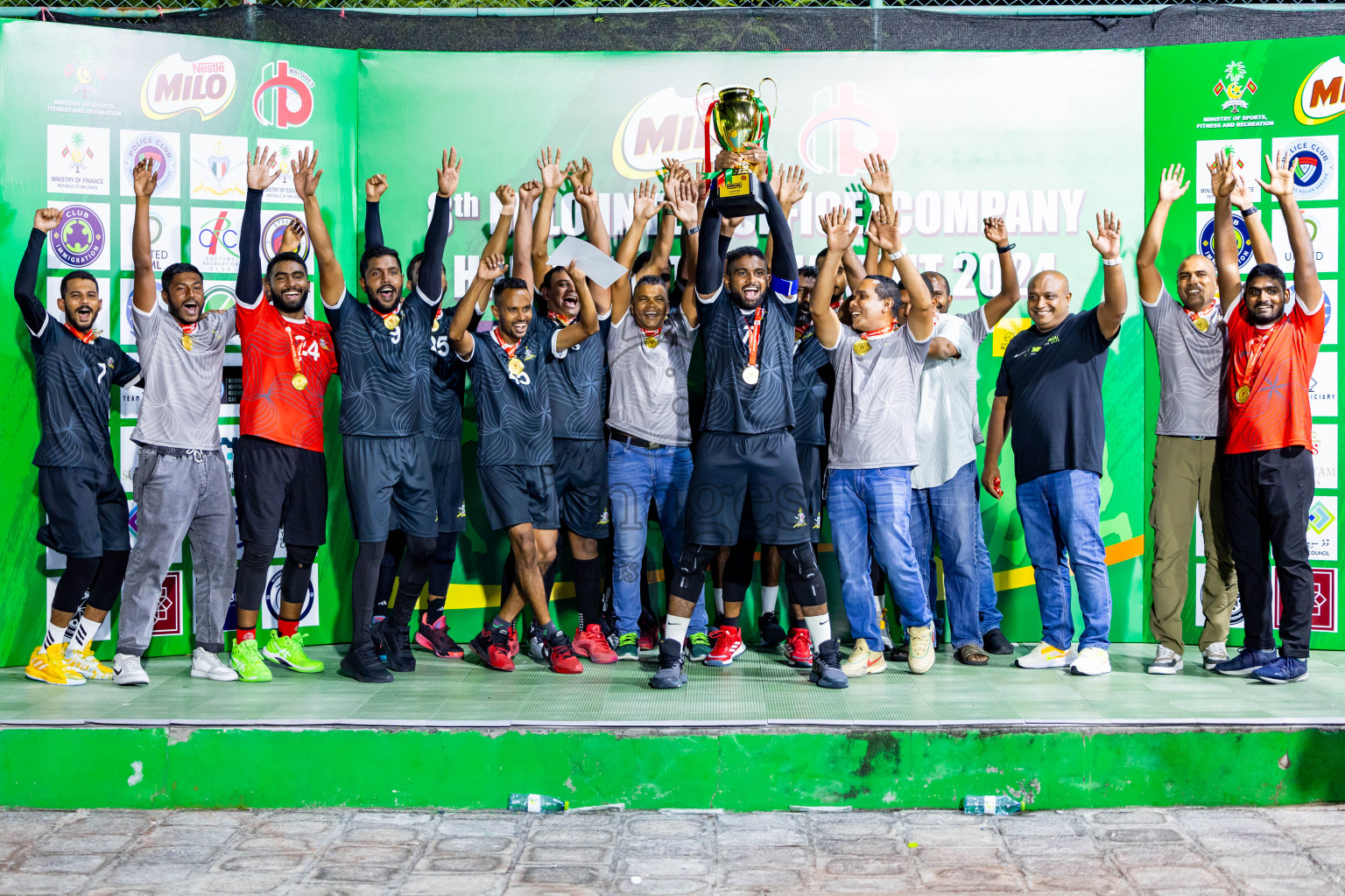 2nd Division Final of 8th Inter-Office/Company Handball Tournament 2024, held in Handball ground, Male', Maldives on Tuesday, 17th September 2024 Photos: Nausham Waheed/ Images.mv