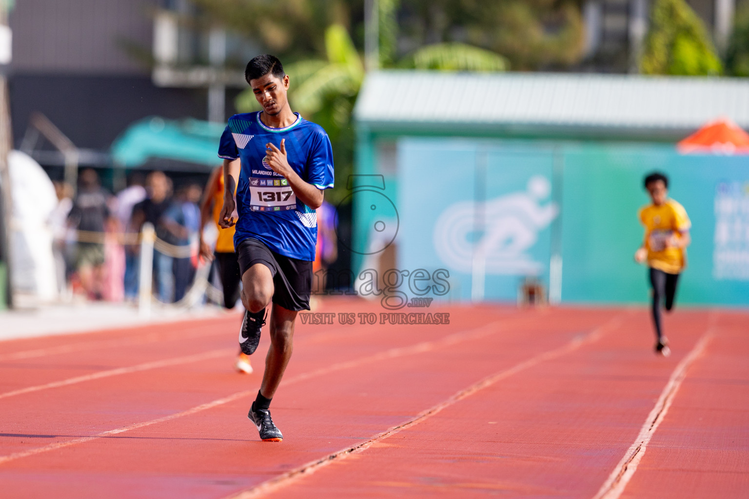 Day 3 of MWSC Interschool Athletics Championships 2024 held in Hulhumale Running Track, Hulhumale, Maldives on Monday, 11th November 2024. 
Photos by: Hassan Simah / Images.mv