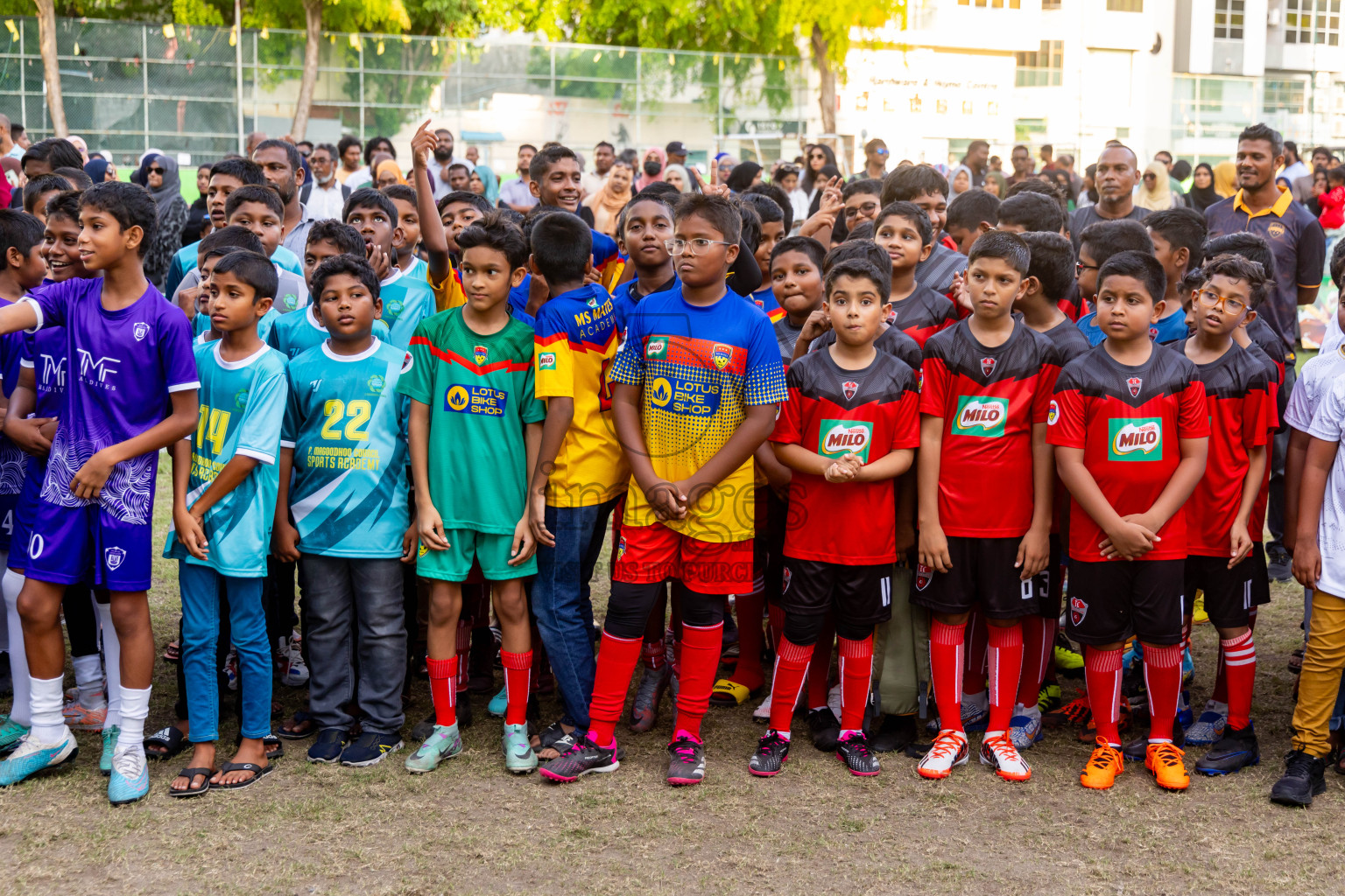 Day 4 of MILO Academy Championship 2024 - U12 was held at Henveiru Grounds in Male', Maldives on Sunday, 7th July 2024. Photos: Nausham Waheed / images.mv