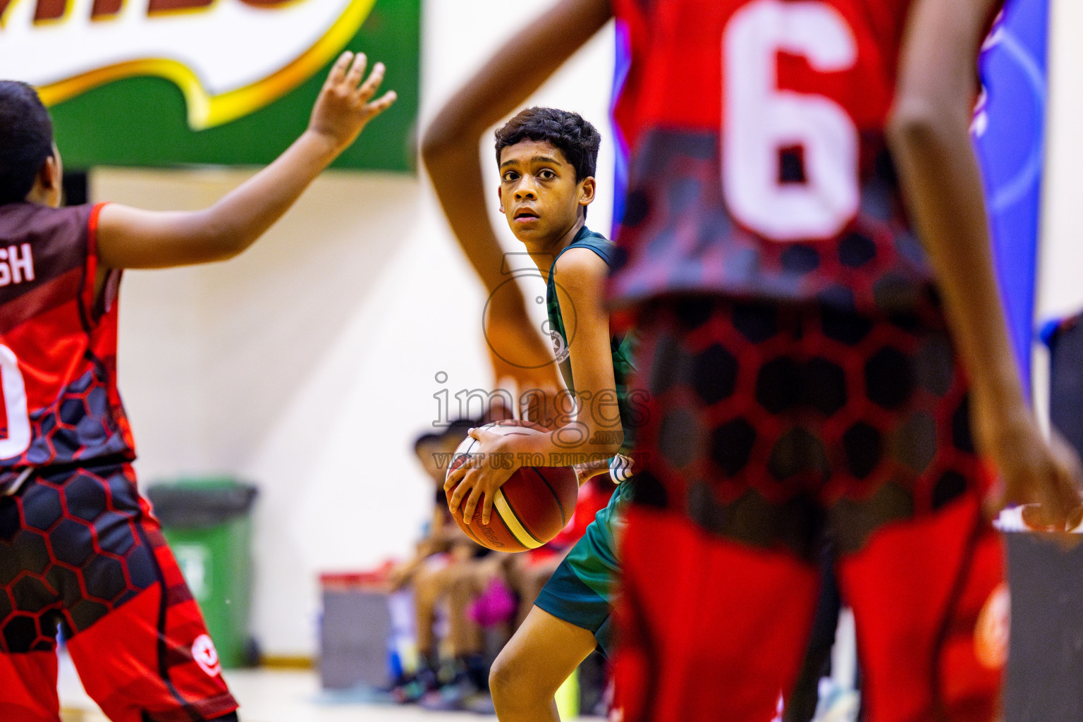 Aminiyya School vs Iskandhar School in day 26 of Junior Basketball Championship 2024 was held in Social Center, Male', Maldives on Tuesday, 10th December 2024. Photos: Nausham Waheed / images.mv