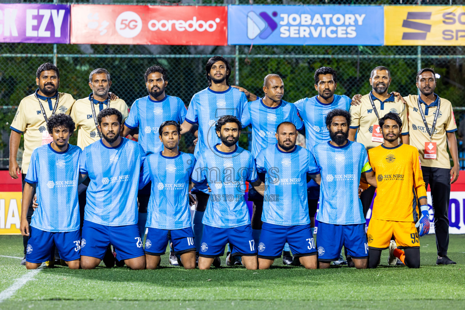 F Dharanboodhoo vs M Dhiggaru in zone round on Day 29 of Golden Futsal Challenge 2025 was held on Sunday , 2nd February 2025, in Hulhumale', Maldives. Photos: Nausham Waheed / images.mv