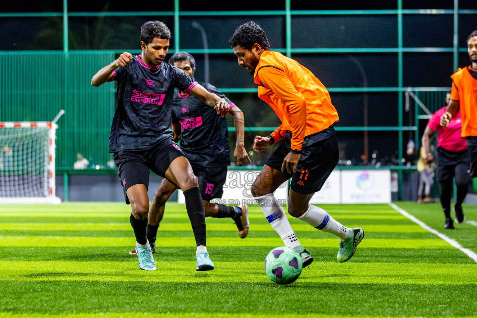 JJ Sports Club vs FC Calms in Semi Finals of BG Futsal Challenge 2024 was held on Tuesday , 2nd April 2024, in Male', Maldives Photos: Nausham Waheed / images.mv