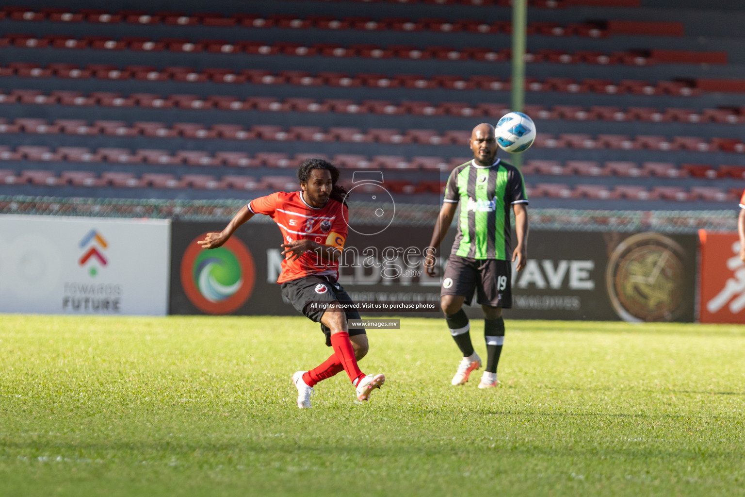 Biss Buru Sports vs JJ Sports Club  in 2nd Division 2022 on 14th July 2022, held in National Football Stadium, Male', Maldives Photos: Hassan Simah / Images.mv