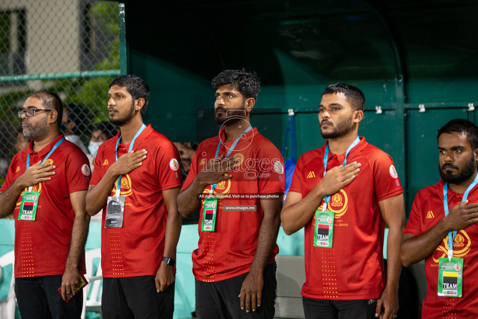 Prison Club vs MACL in the Quarter Finals of Club Maldives 2021 held at Hulhumale;, on 12th December 2021 Photos: Nasam / images.mv