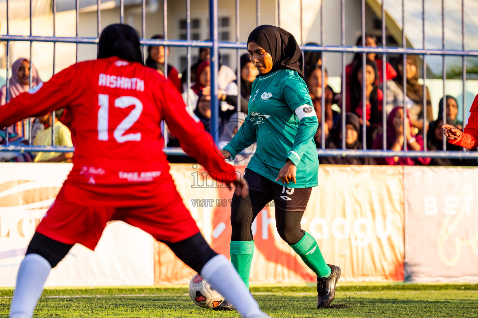 Eydhafushi vs Goidhoo in Day 2 of Better in Baa Futsal Fiesta 2025 Woman's division held in B. Eydhafushi, Maldives on Thursday, 6th November 2025. Photos: Nausham Waheed / images.mv