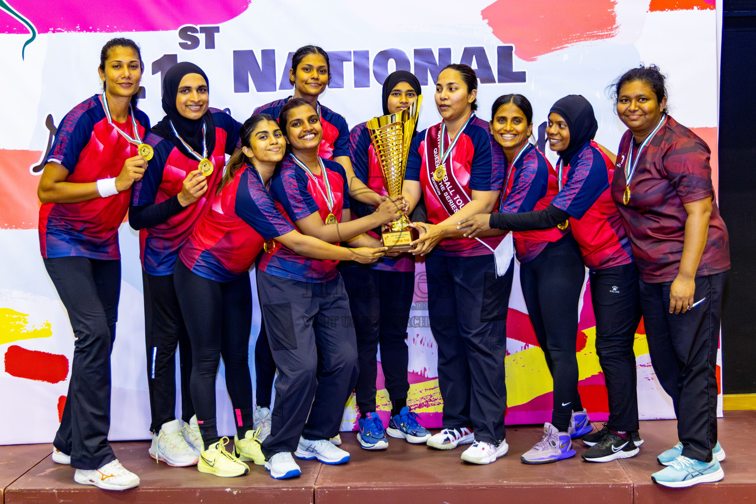 Club Matrix vs Club Green Streets in Final of 21st National Netball Tournament was held in Social Canter at Male', Maldives on Wednesday, 22nd May 2024. Photos: Nausham Waheed / images.mv