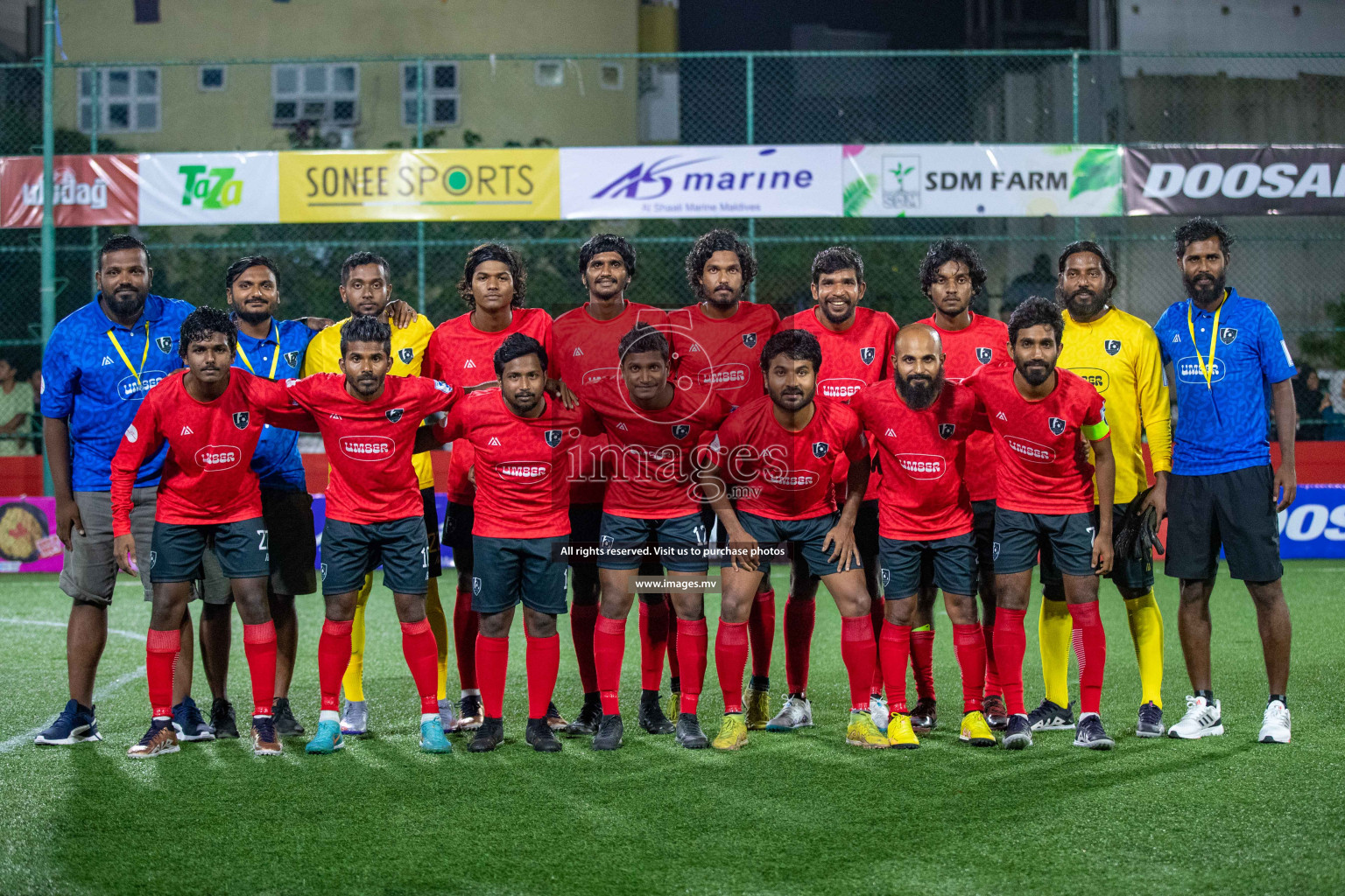 Sh. Kanditheemu vs Sh. Bilehfahi in Day 2 of Golden Futsal Challenge 2023 on 06 February 2023 in Hulhumale, Male, Maldives