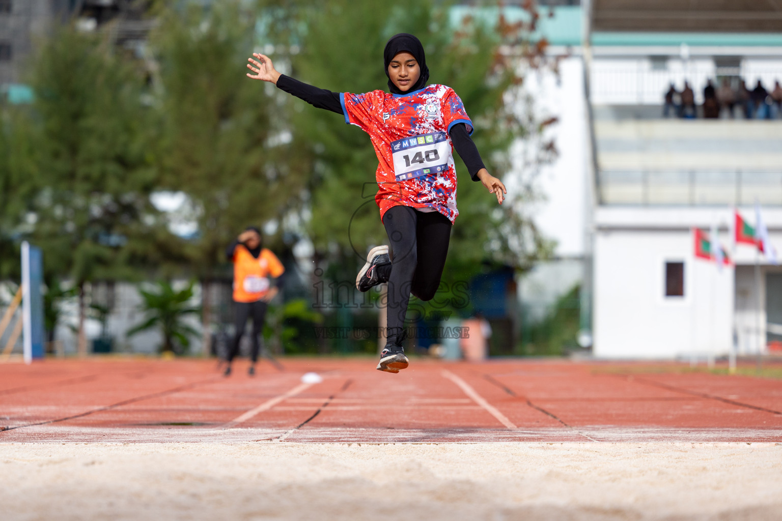 Day 1 of MWSC Interschool Athletics Championships 2024 held in Hulhumale Running Track, Hulhumale, Maldives on Saturday, 9th November 2024. 
Photos by: Ismail Thoriq, Hassan Simah / Images.mv