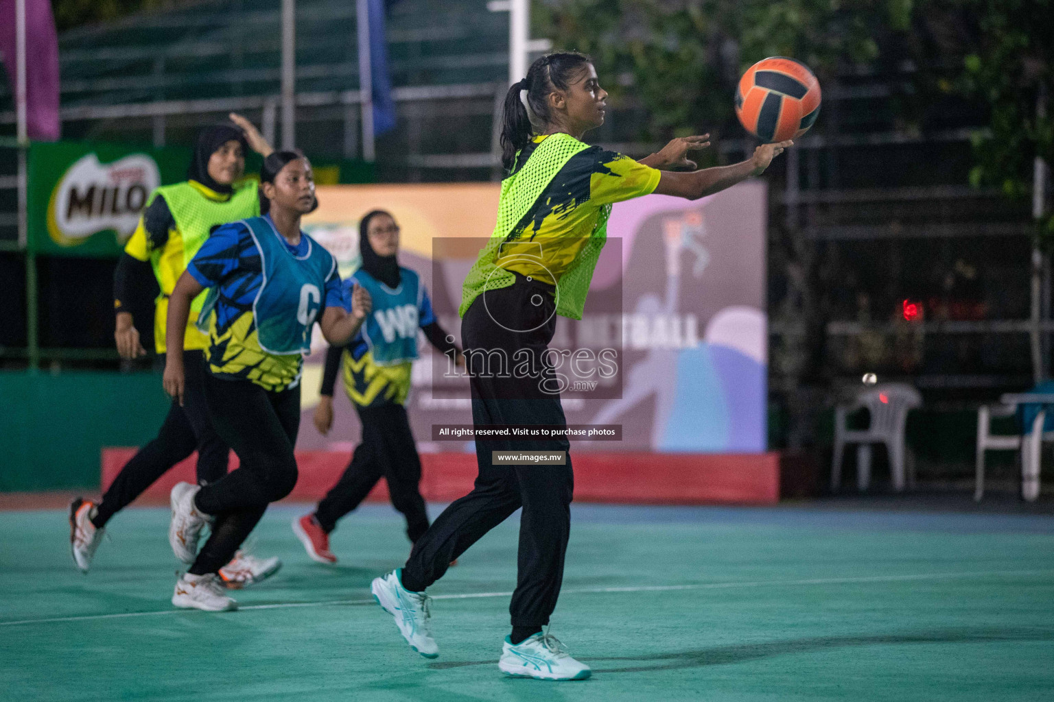 Day 7 of 20th Milo National Netball Tournament 2023, held in Synthetic Netball Court, Male', Maldives on 5th June 2023 Photos: Nausham Waheed/ Images.mv