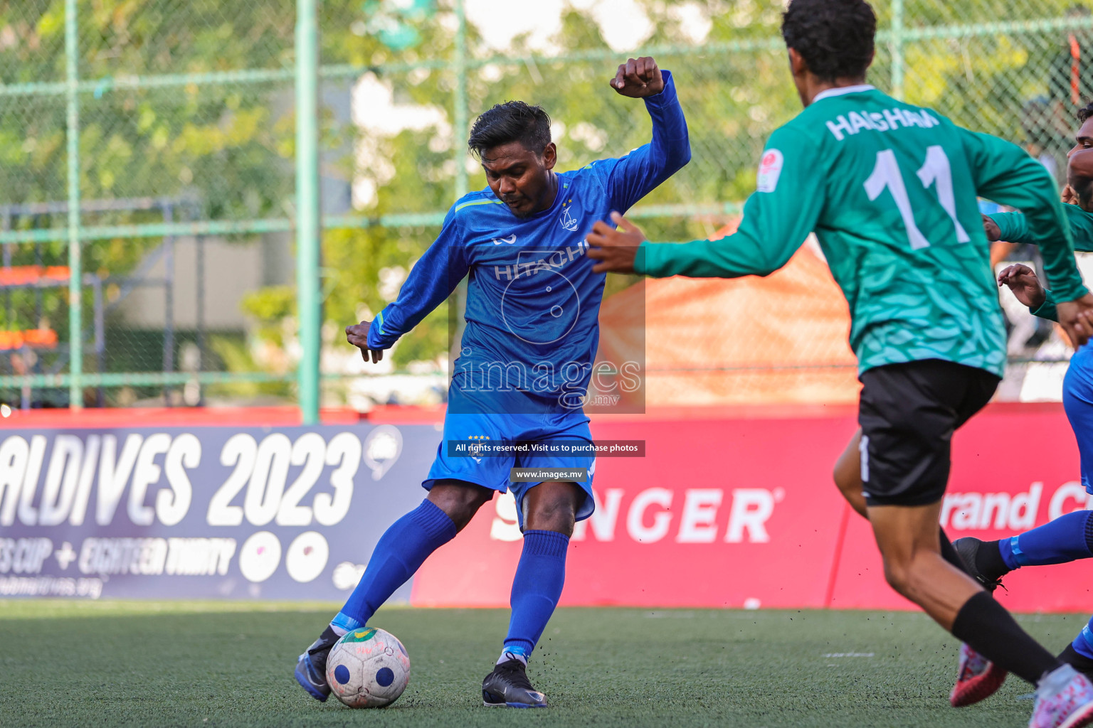 STO RC vs Treetop Hospital in Club Maldives Cup 2023 held in Hulhumale, Maldives, on Saturday, 29th July 2023 Photos: Ismail Thoriq / images.mv