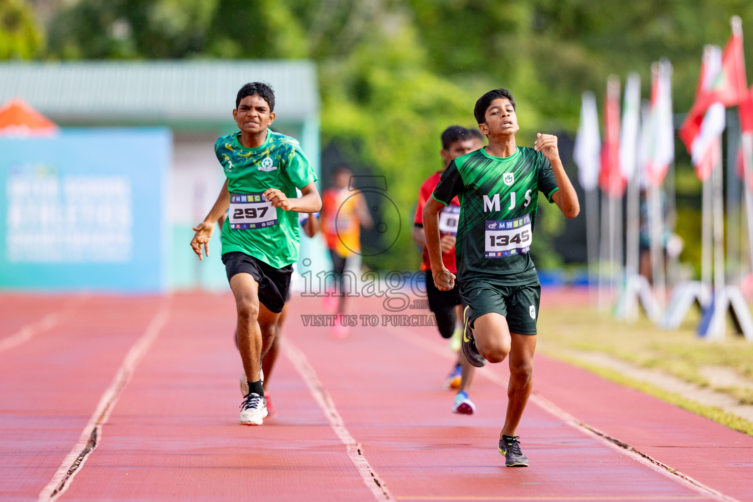 Day 3 of MWSC Interschool Athletics Championships 2024 held in Hulhumale Running Track, Hulhumale, Maldives on Monday, 11th November 2024. 
Photos by: Hassan Simah / Images.mv