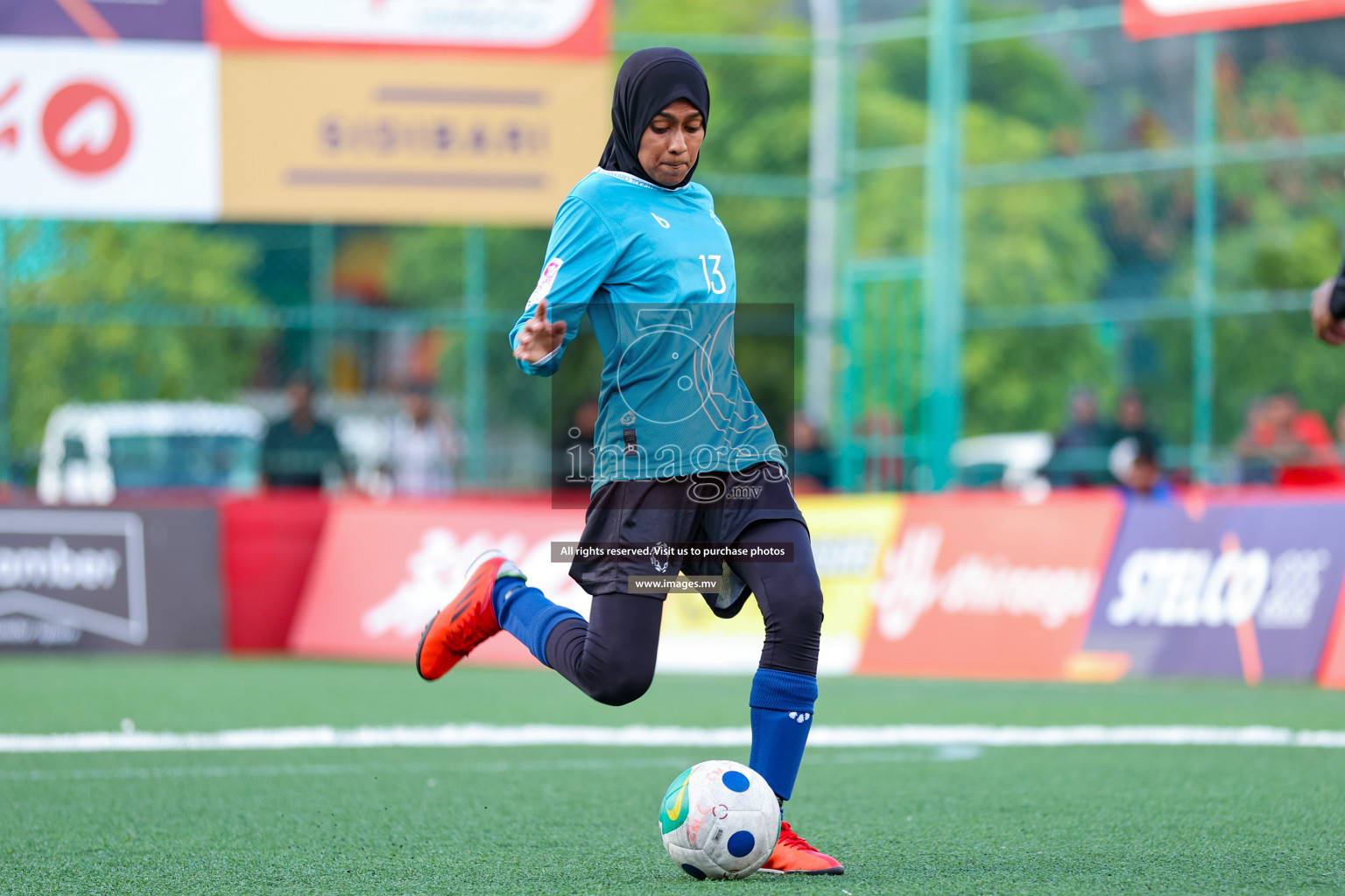 MIRA SC vs Club MYS in 18/30 Futsal Fiesta Classic 2023 held in Hulhumale, Maldives, on Tuesday, 18th July 2023 Photos: Nausham Waheed / images.mv