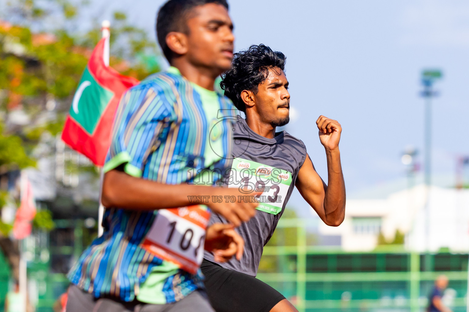 Day 1 of National Athletics Championship 2025 was held at Ekuveni Running Ground in Male', Maldives on Thursday, 14th August 2025. Photos: Nausham Waheed / images.mv