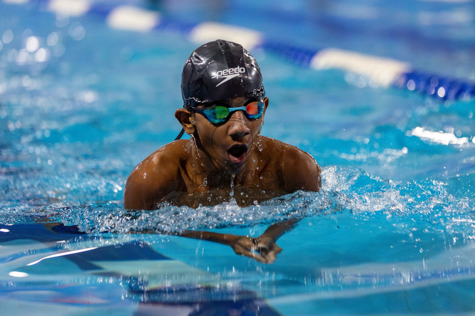 Day 2 of National Swimming Competition 2024 held in Hulhumale', Maldives on Saturday, 14th December 2024. Photos: Hassan Simah / images.mv