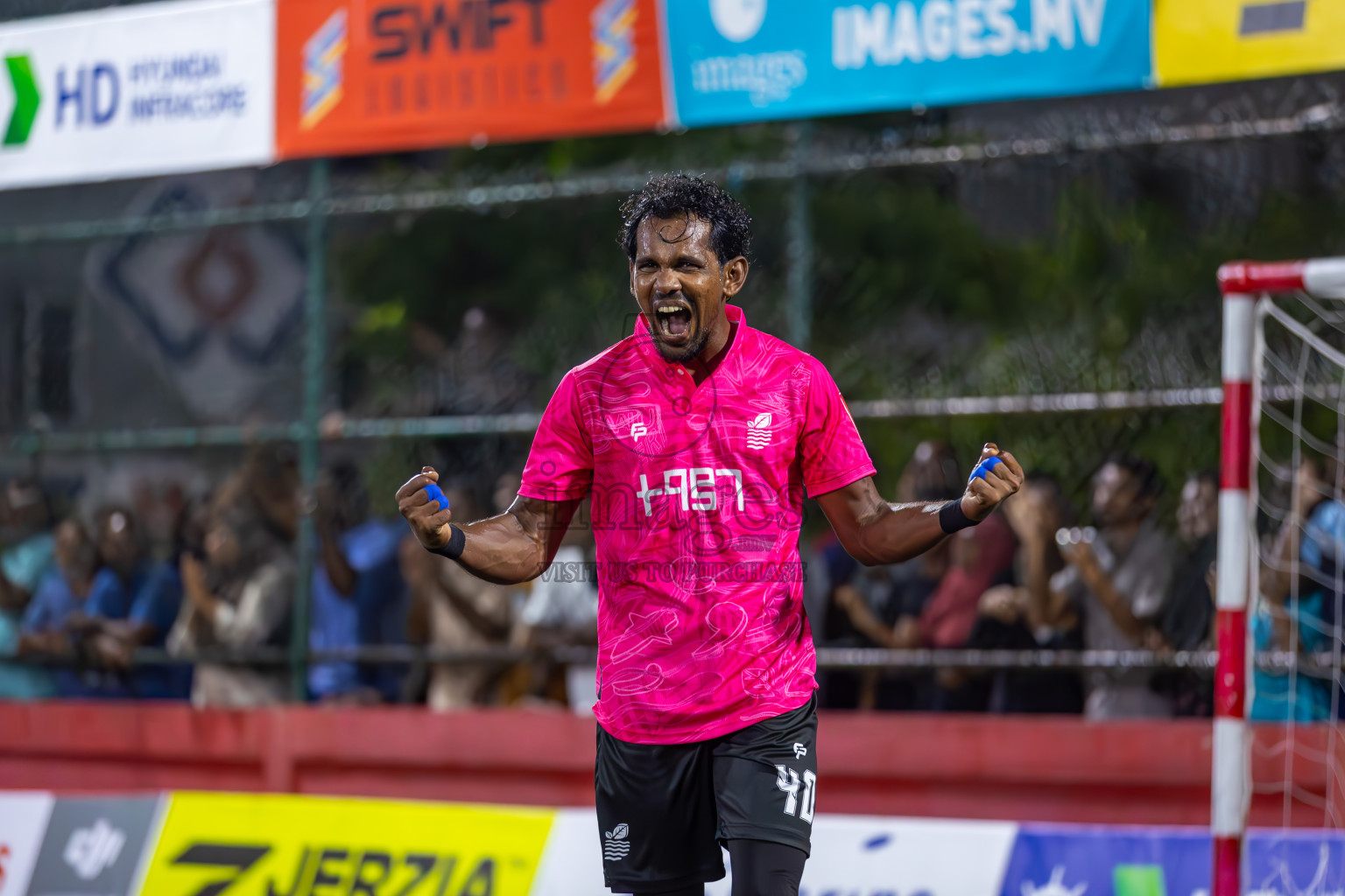 F Bilehdhoo vs AA Mathiveri in Round of 16 on Day 40 of Golden Futsal Challenge 2024 which was held on Tuesday, 27th February 2024, in Hulhumale', Maldives Photos: Ismail Thoriq / images.mv