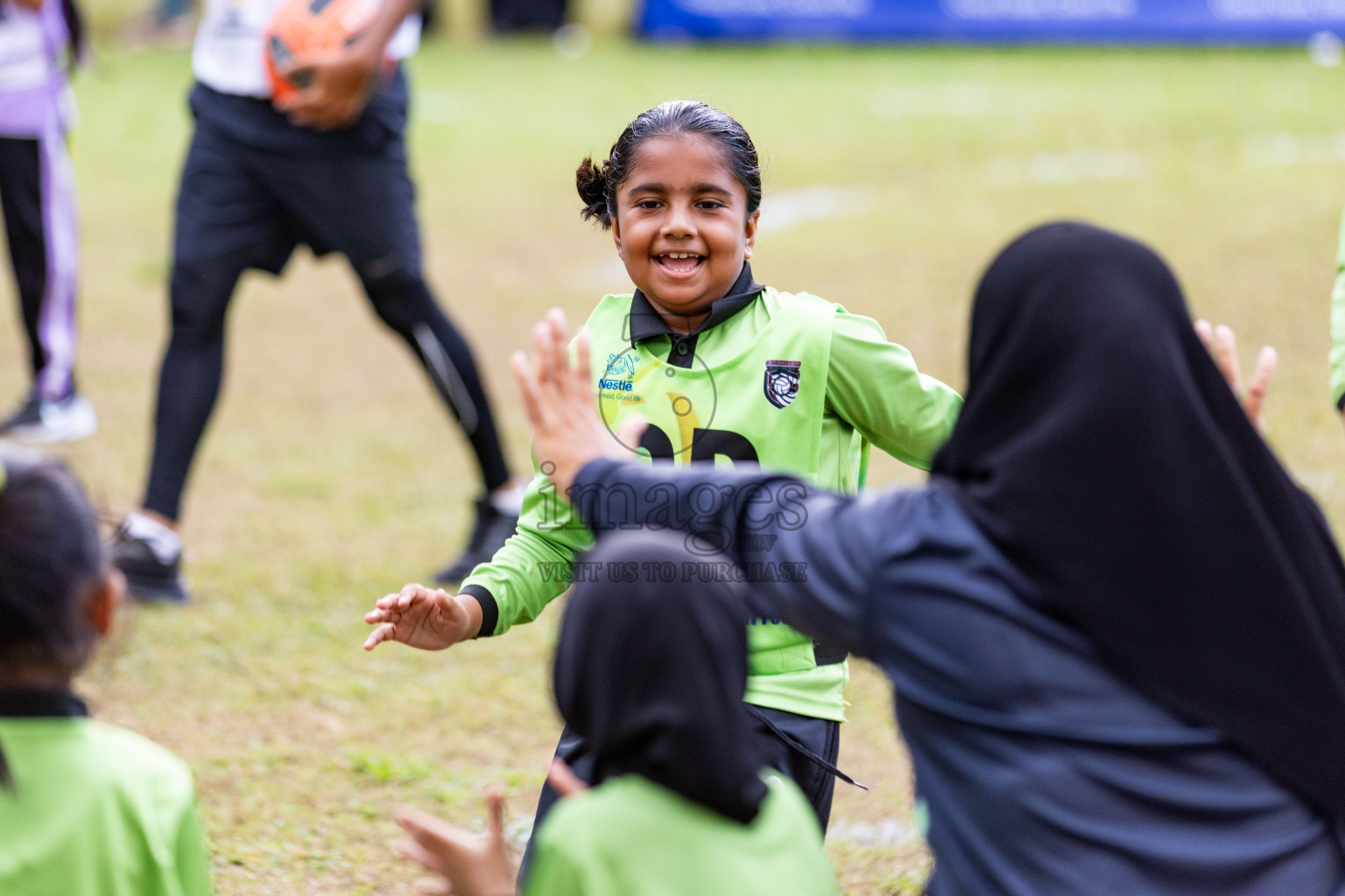 Day 3 of Nestle' Kids Netball Fiesta 2023 held in Henveyru Stadium, Male', Maldives on Saturday, 2nd December 2023. Photos by Nausham Waheed / Images.mv