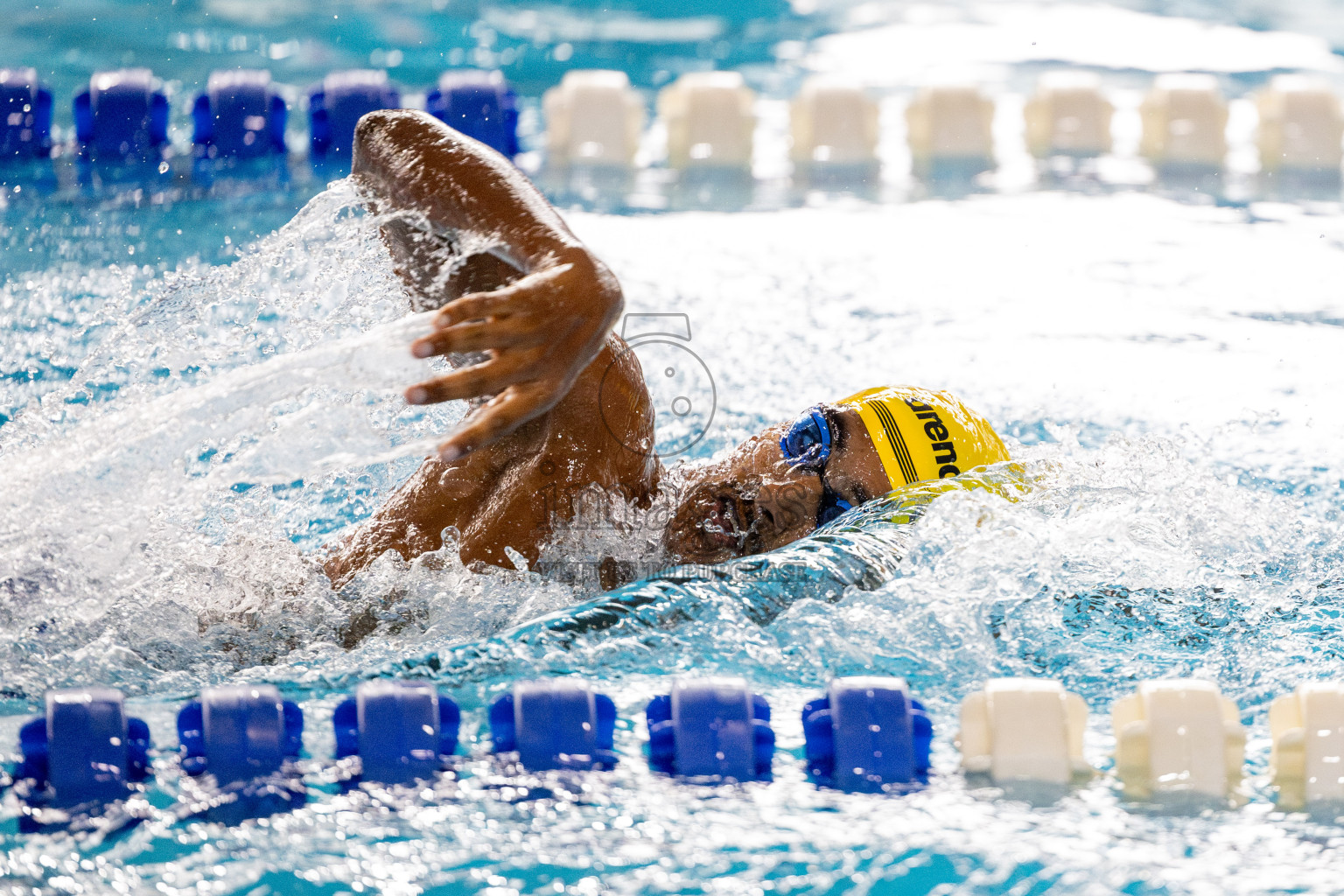 Day 4 of National Swimming Competition 2024 held in Hulhumale', Maldives on Monday, 16th December 2024. 
Photos: Hassan Simah / images.mv