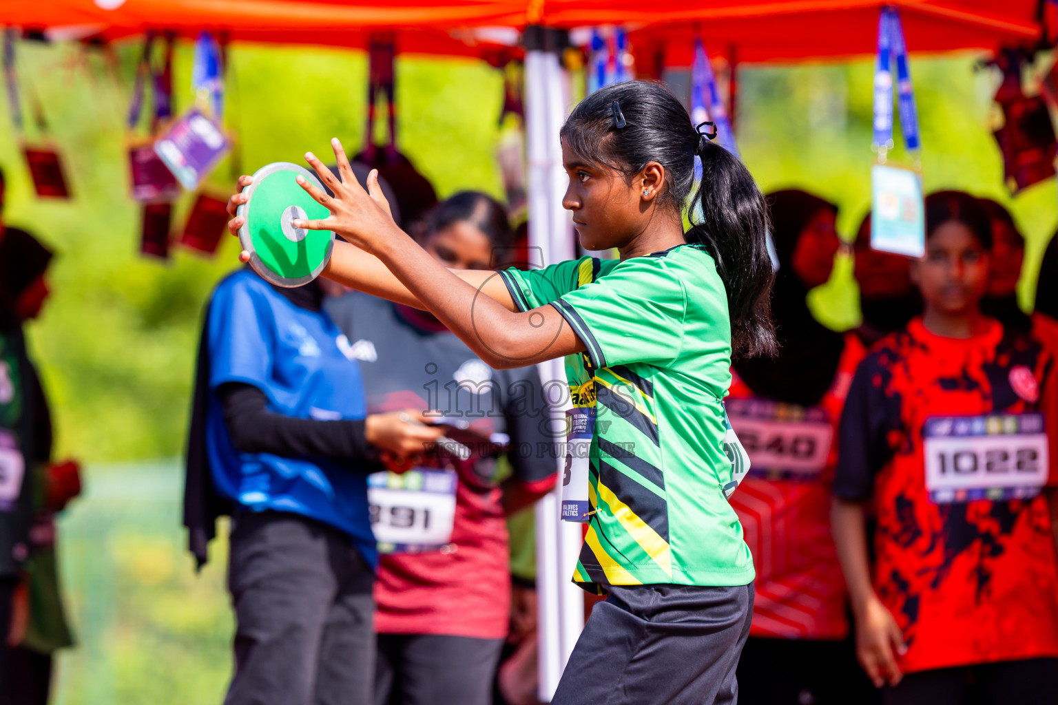 Day 6 of MWSC Interschool Athletics Championships 2024 held in Hulhumale Running Track, Hulhumale, Maldives on Thursday, 14th November 2024. Photos by: Nausham Waheed / Images.mv