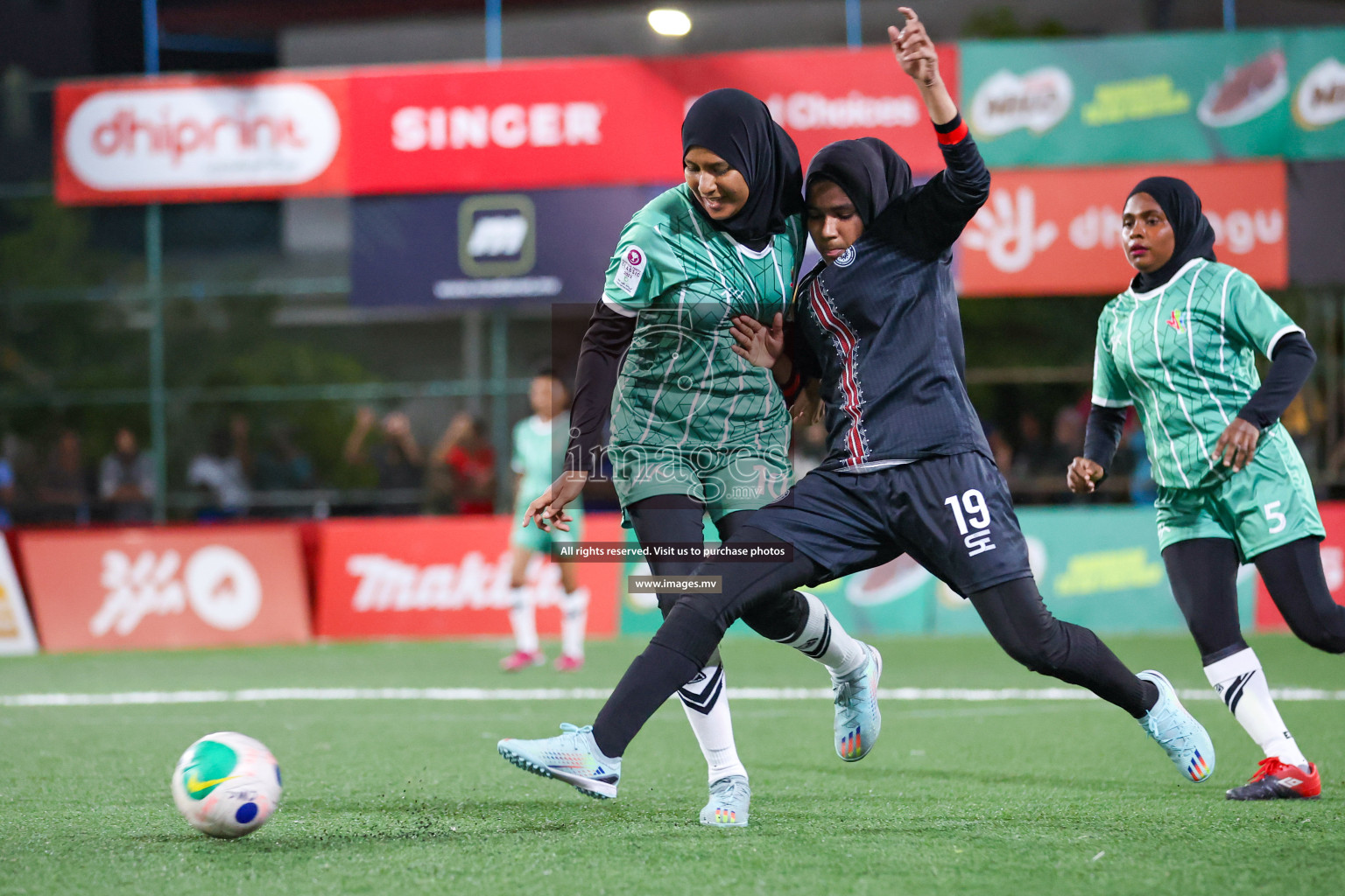 Prison Club vs Club MYS in 18/30 Futsal Fiesta Classic 2023 held in Hulhumale, Maldives, on Friday, 21st July 2023 Photos: Nausham Waheed / images.mv