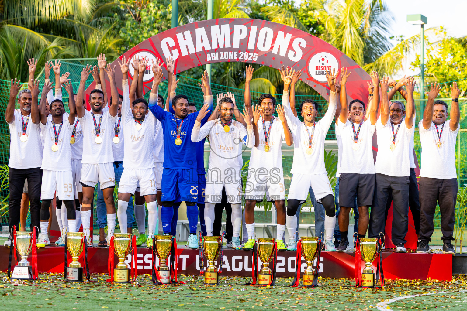 Barcelo vs Conrad in the Final of Resort League 2025 (Ari Zone) was held on Sunday, 28th June 2025 in Conrad Maldives Rangali Island, Alif Dhaalu Atoll, Maldives. Photos: Nausham Waheed / images.mv