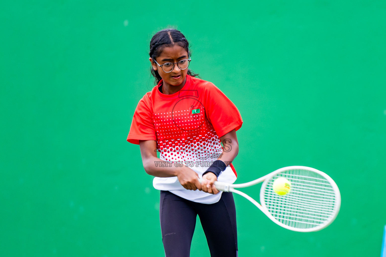 Day 5 of ATF Maldives Junior Open Tennis was held in Male' Tennis Court, Male', Maldives on Monday, 16th December 2024. Photos: Nausham Waheed/ images.mv