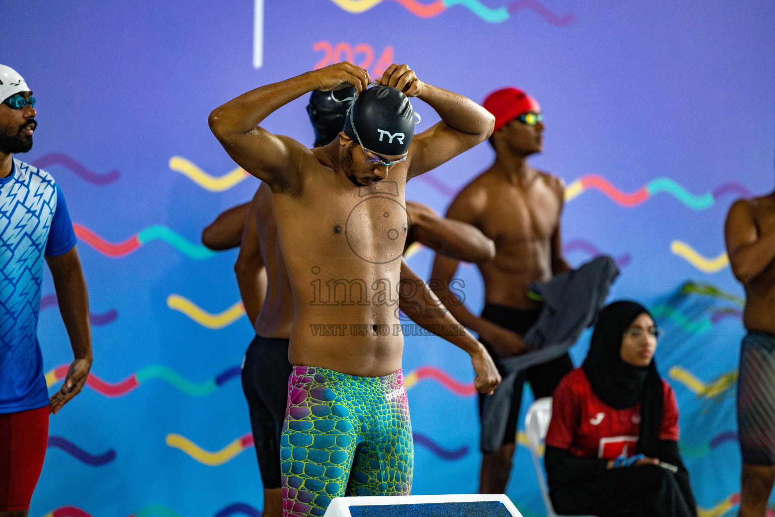 Day 6 of National Swimming Competition 2024 held in Hulhumale', Maldives on Wednesday, 18th December 2024. 
Photos: Hassan Simah / images.mv