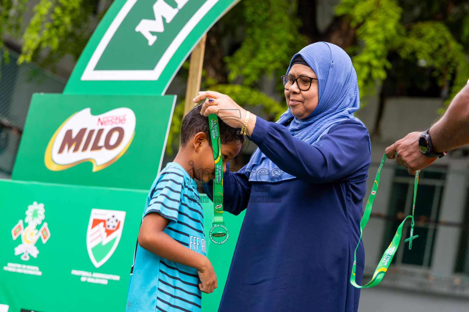 Day 3 of MILO SVAM Juniors 2025 (U-8) was held at Henveiru Stadium in Male', Maldives on Saturday, 28th June 2025. Photos: Ismail Thoriq / images.mv