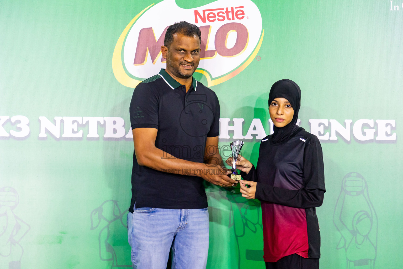 Final of MILO 3x3 Netball Challenge 2024 was held in Ekuveni Netball Court at Male', Maldives on Thursday, 20th March 2024. Photos: Nausham Waheed / images.mv