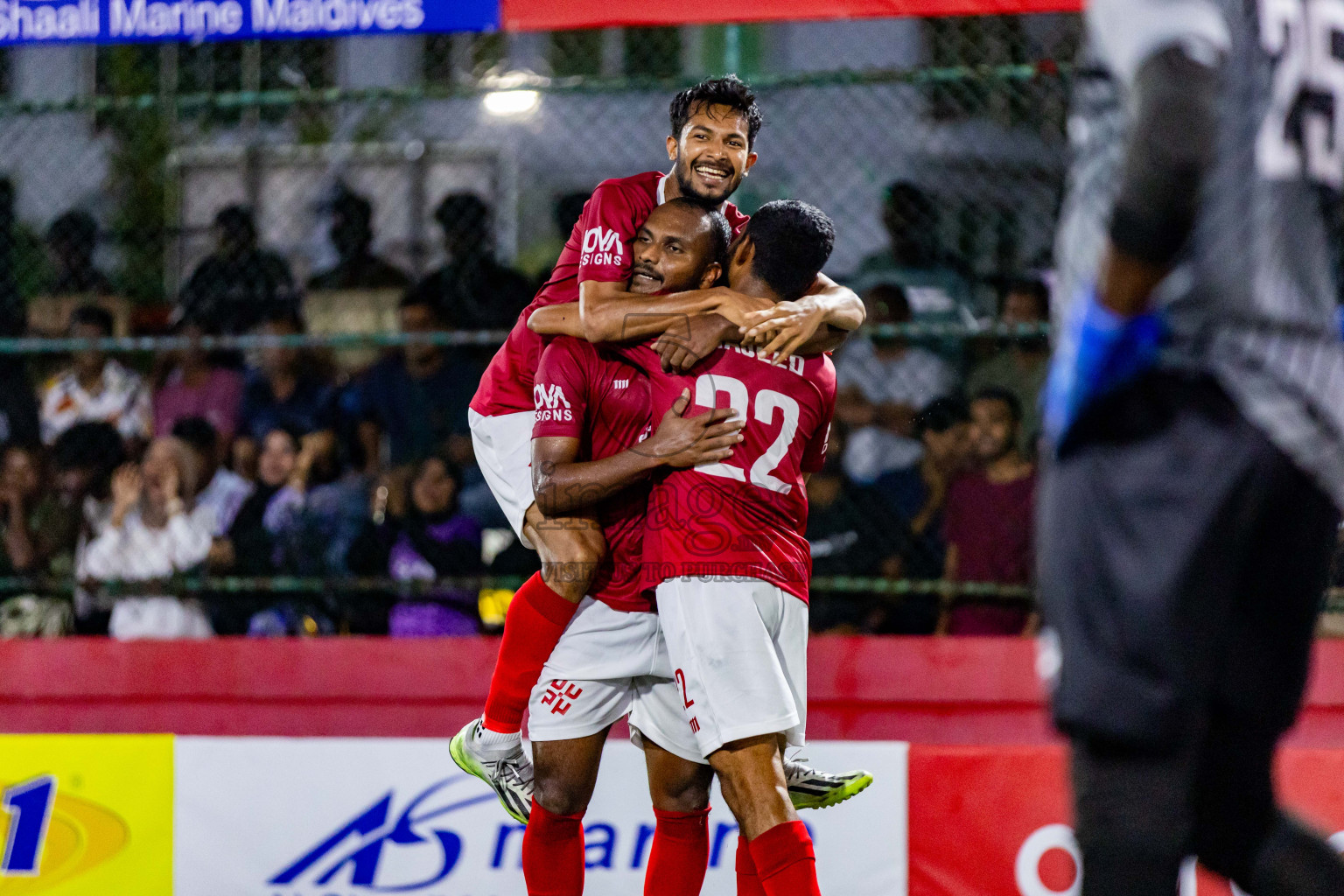 K Kaashidhoo VS K Himmafushi in Day 25 of Golden Futsal Challenge 2024 was held on Thursday , 8th February 2024 in Hulhumale', Maldives Photos: Nausham Waheed / images.mv