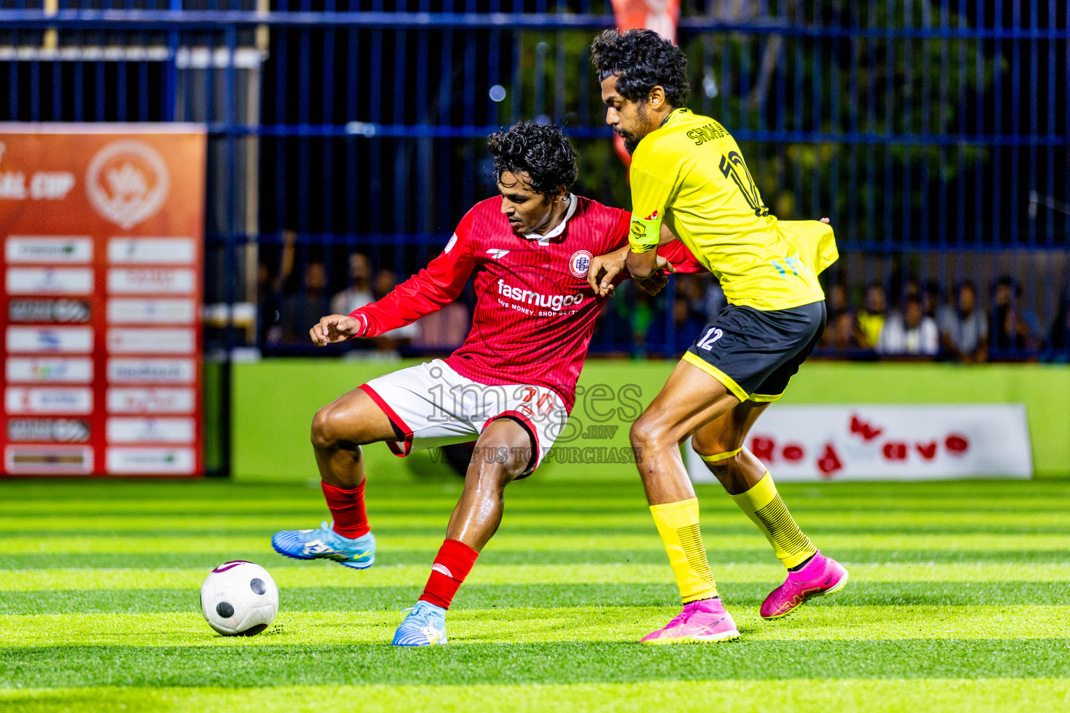 CC Sports Club vs Vela Sports Club in Day 7 of Eydhafushi Futsal Cup 2024 was held on Sunday , 14th April 2024, in B Eydhafushi, Maldives Photos: Nausham Waheed / images.mv